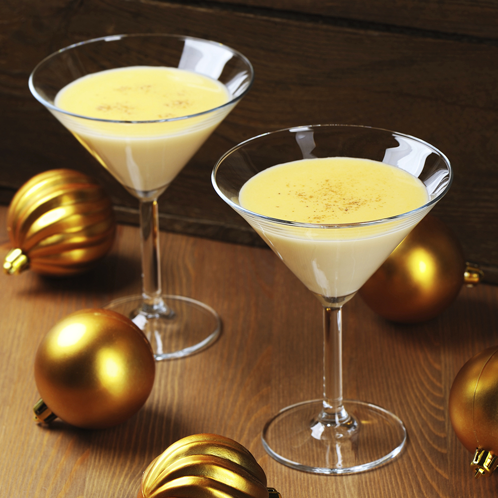 Eggnog Martini Recipe With Amaretto And Vodka Perfect For Christmas The Cocktail Project