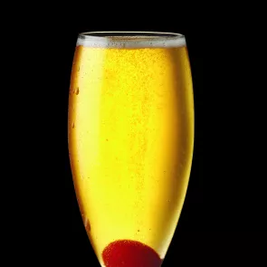 a glass of Kentucky Bubbly